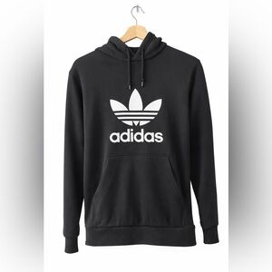 Adidas Women's Black Trefoil Hoodie